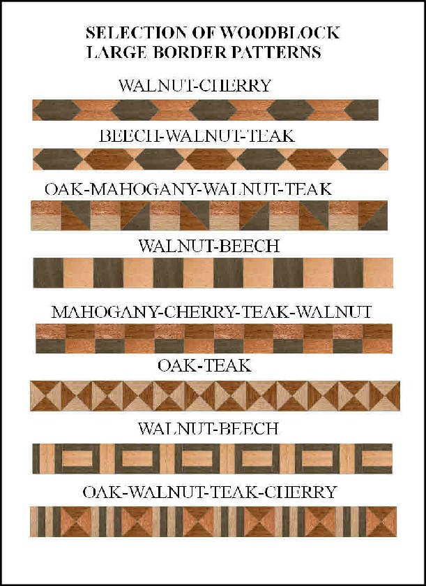 WOODBLOCK-LARGE BORDERS